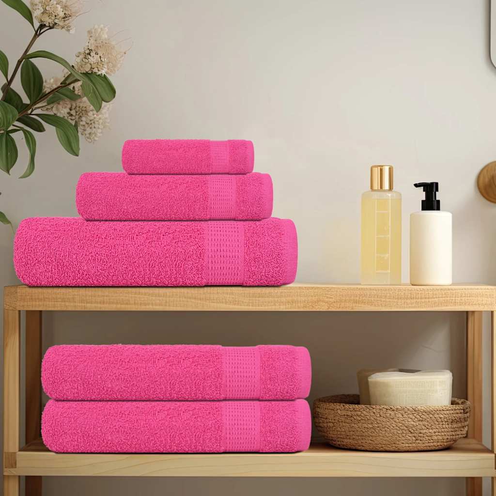 Ručnici za pranje ŽABA 10 kom. Roze 30x30 cm 360 g/m²