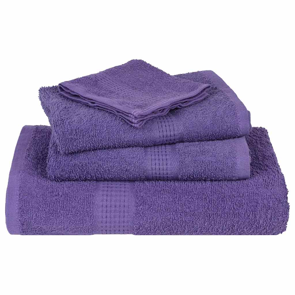 Set ručnika od 8 dijelova FROGN ljubičasti 360 g/m²