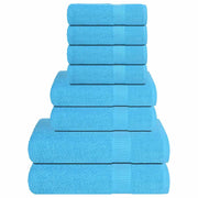 Set ručnika od 8 dijelova FROGN tirkizni 360 g/m²