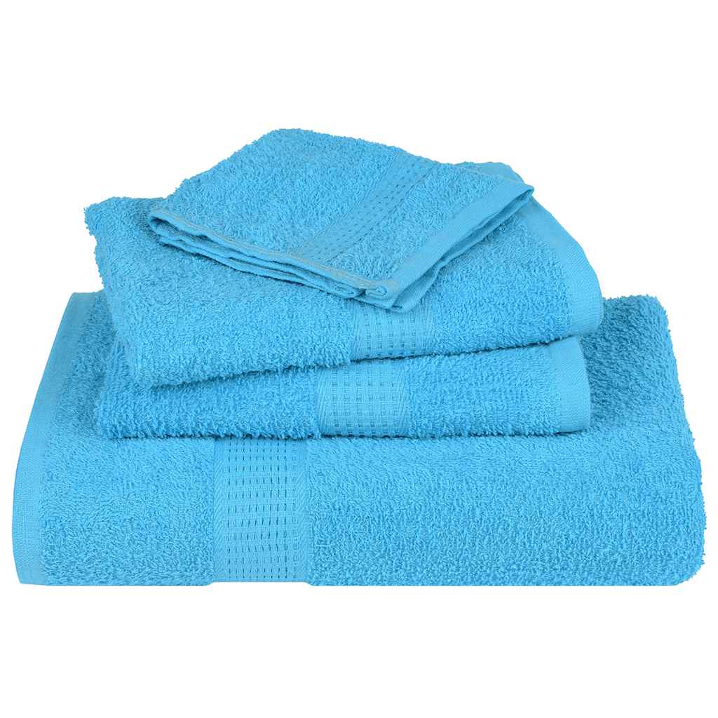 Set ručnika od 8 dijelova FROGN tirkizni 360 g/m²