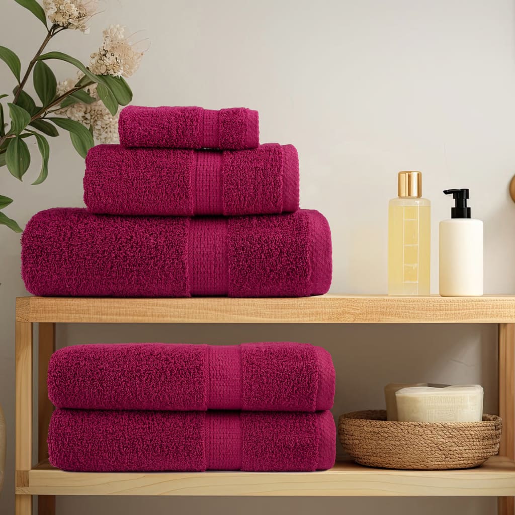 Premium ručnici za pranje SOLUND 2 kom. bordo 30x30 cm 600 g/m²