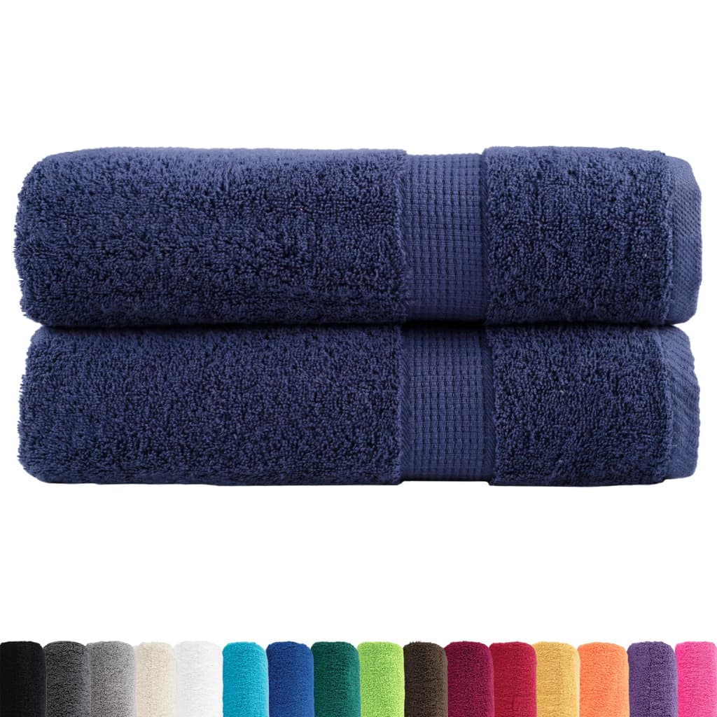 Premium ručnici za ruke SOLUND 2 kom. tamnoplavi 50x100 cm 600 g/m²