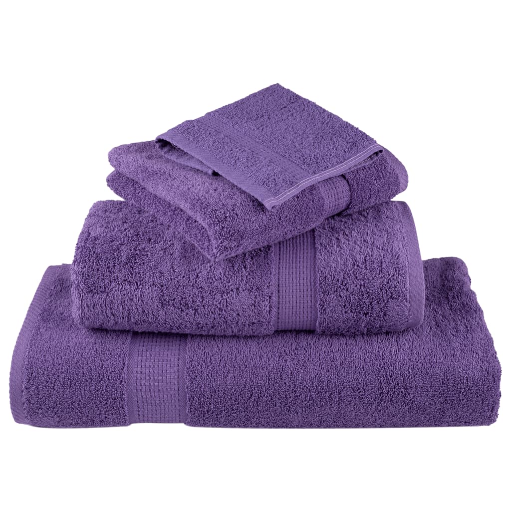 Premium ručnici za pranje SOLUND 2 kom. ljubičaste 30x30 cm 600 g/m²