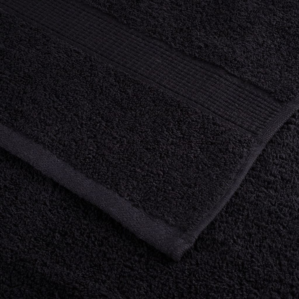 Premium ručnici za goste SOLUND 4 kom. crni 30x50 cm 600 g/m²