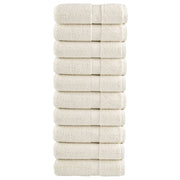 Premium ručnici za goste SOLUND 10 kom. krem boje 30x50 cm 600 g/m²