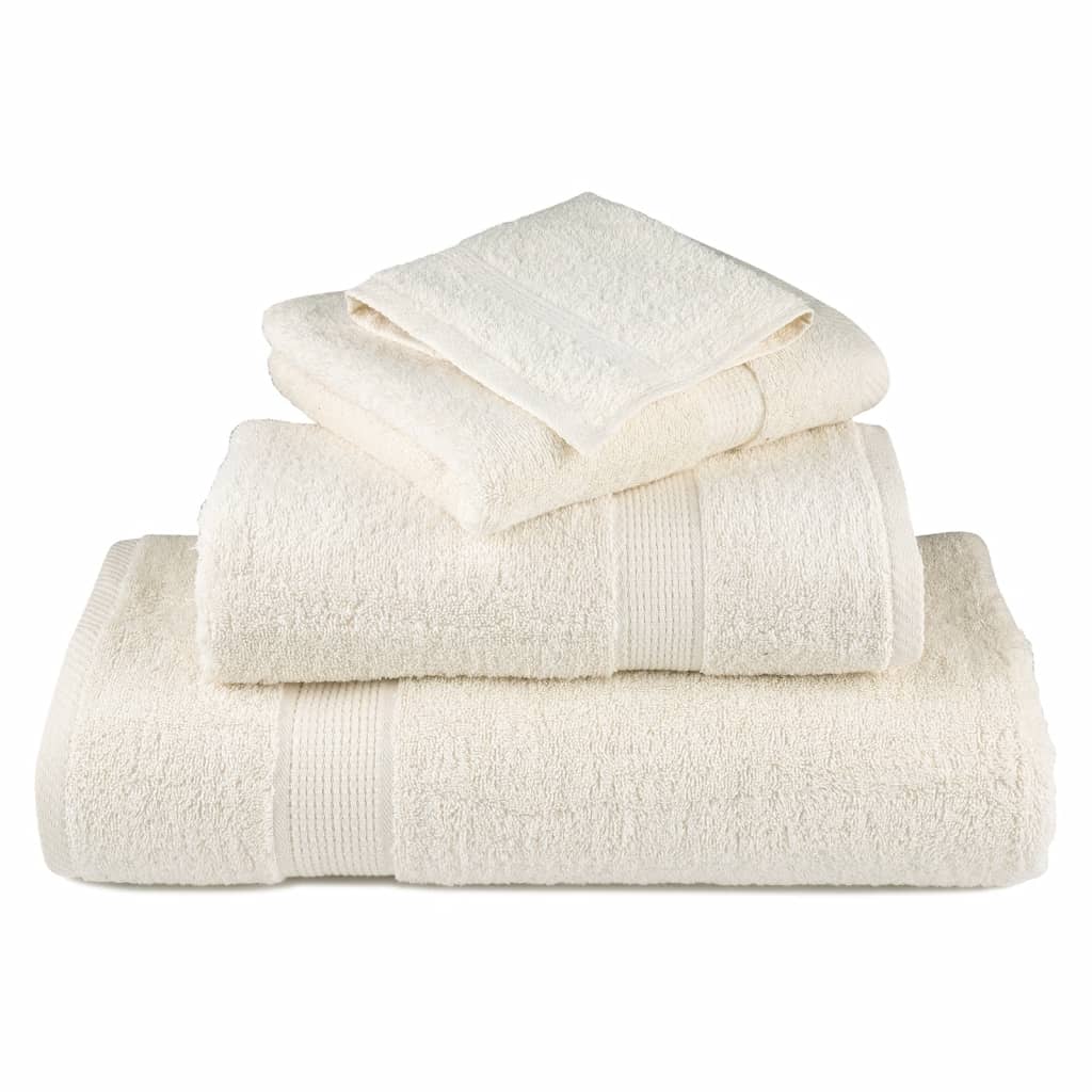 Premium ručnici za ruke SOLUND 4 kom. krem 50x100 cm 600 g/m²