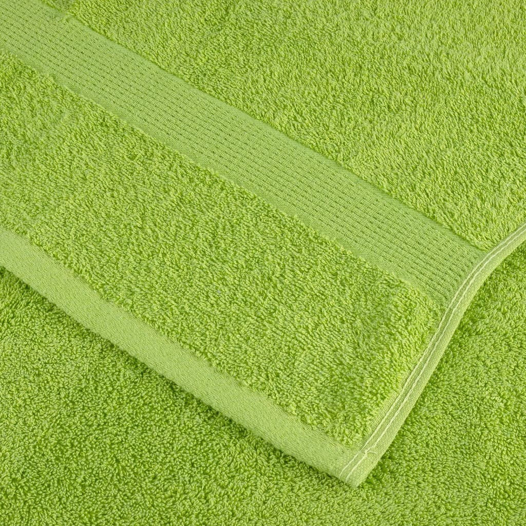 Premium ručnici za pranje SOLUND 4 kom. jabukasto zelene 30x30 cm 600 g/m²
