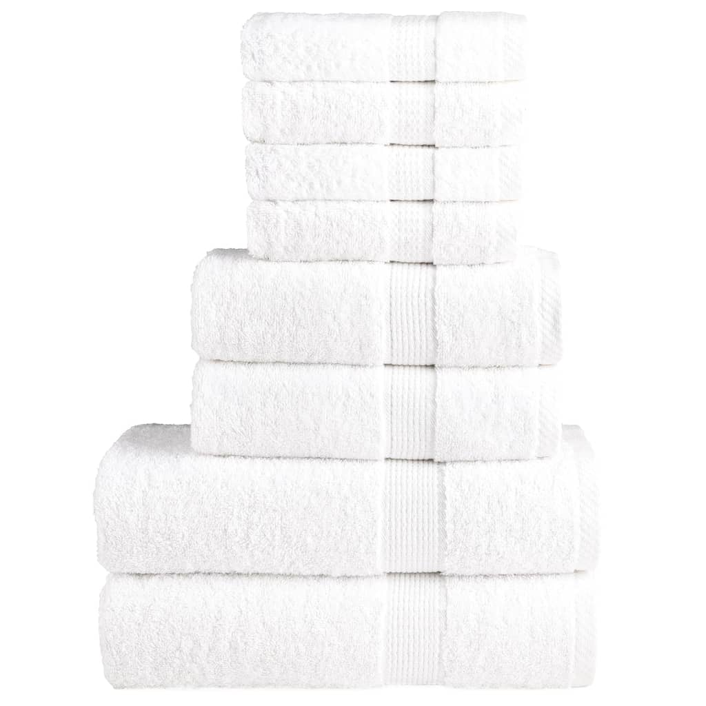 8-dijelni vrhunski set ručnika SOLUND bijeli 600 gsm