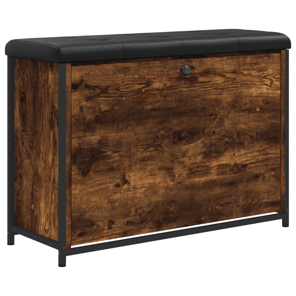 Klupa za cipele s preklopnom ladicom boja hrasta 82x32x56 cm