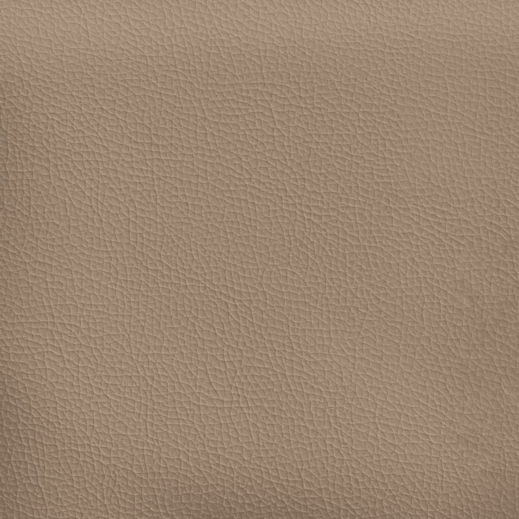 Klupa s naslonom boja cappuccina 112x65,5x75 cm od umjetne kože