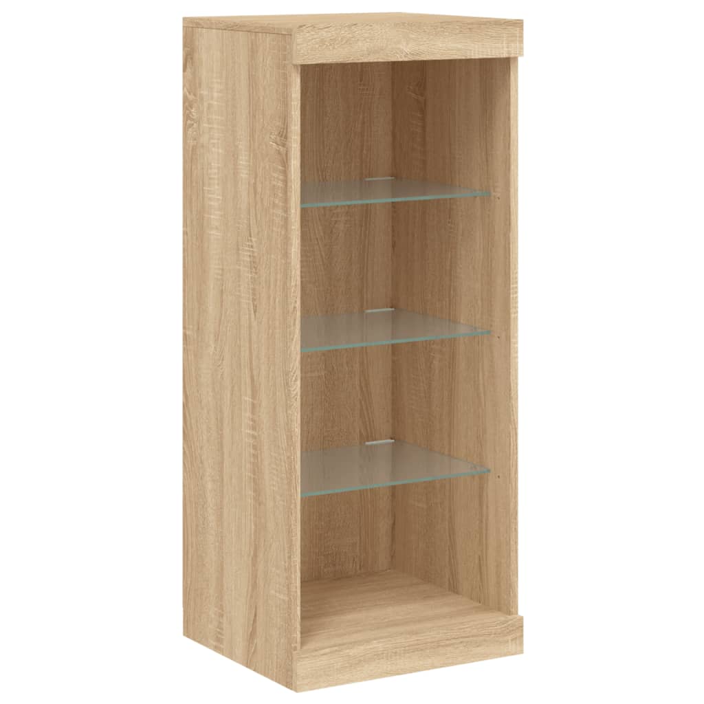 Komoda s LED svjetlima boja hrasta sonome 41x37x100 cm