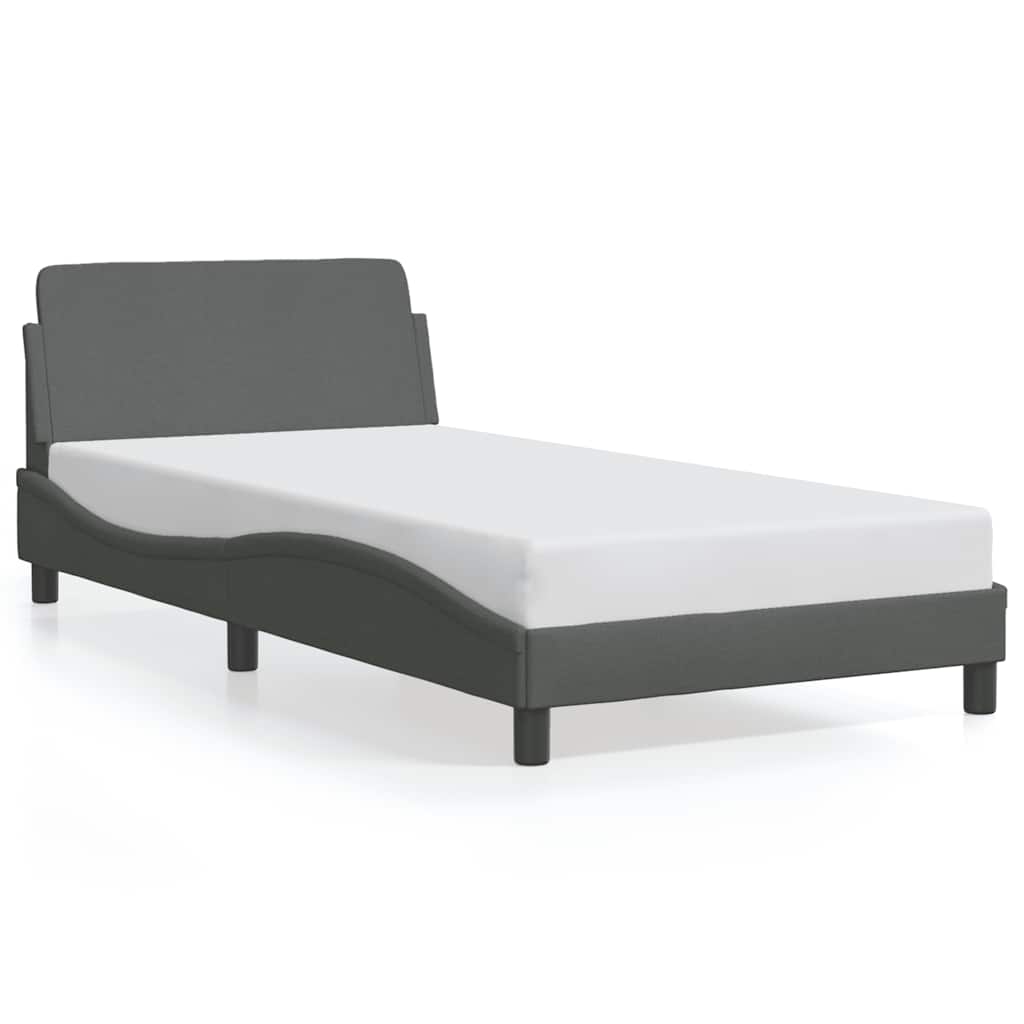 Okvir za krevet Dover tamnosivi 100x203 cm od tkanine