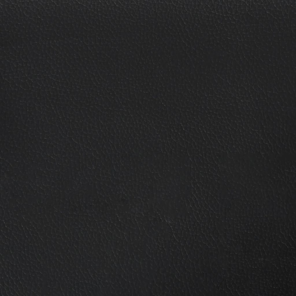 Chesterfield garnitura od 2 dijela, crna, umjetna koža