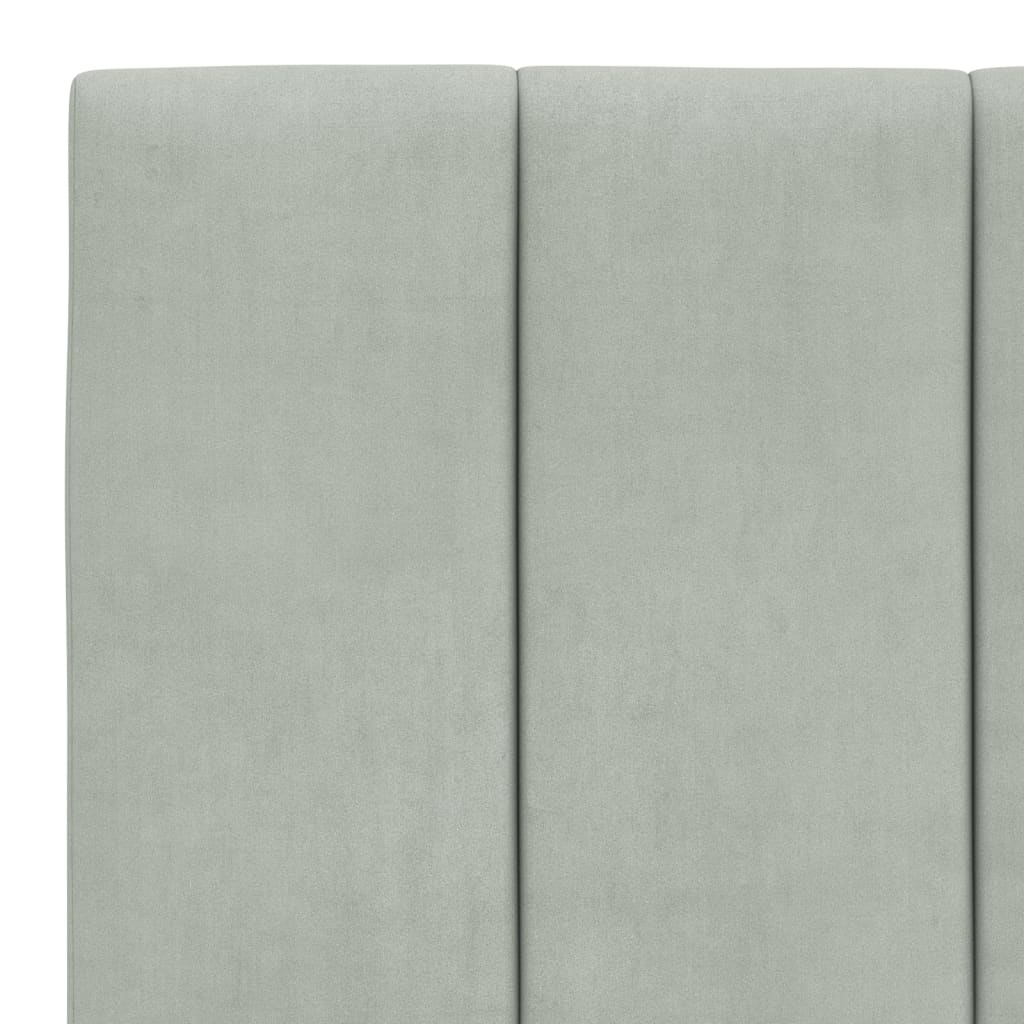 Jastuk za uzglavlje Hanko svijetlosivi 100 cm baršun