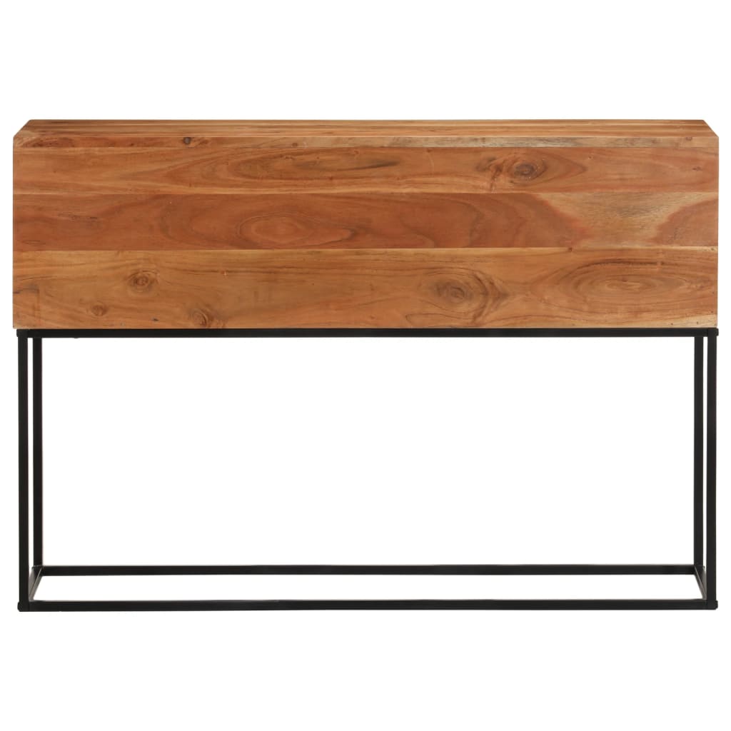 Konzolni stol 110 x 30 x 75 cm masivno drvo bagrema i željezo