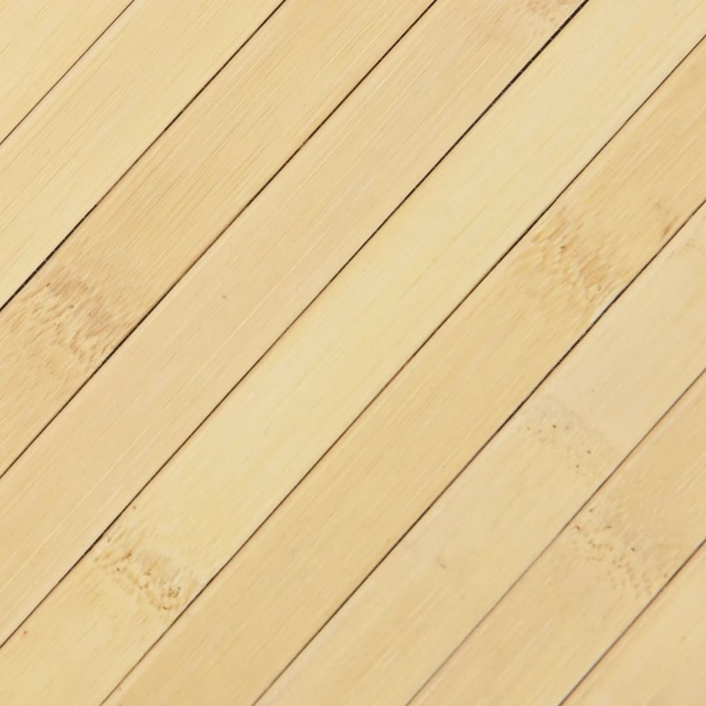 Tepih Pravokutni Svijetli Prirodni 100x100 cm Bambus
