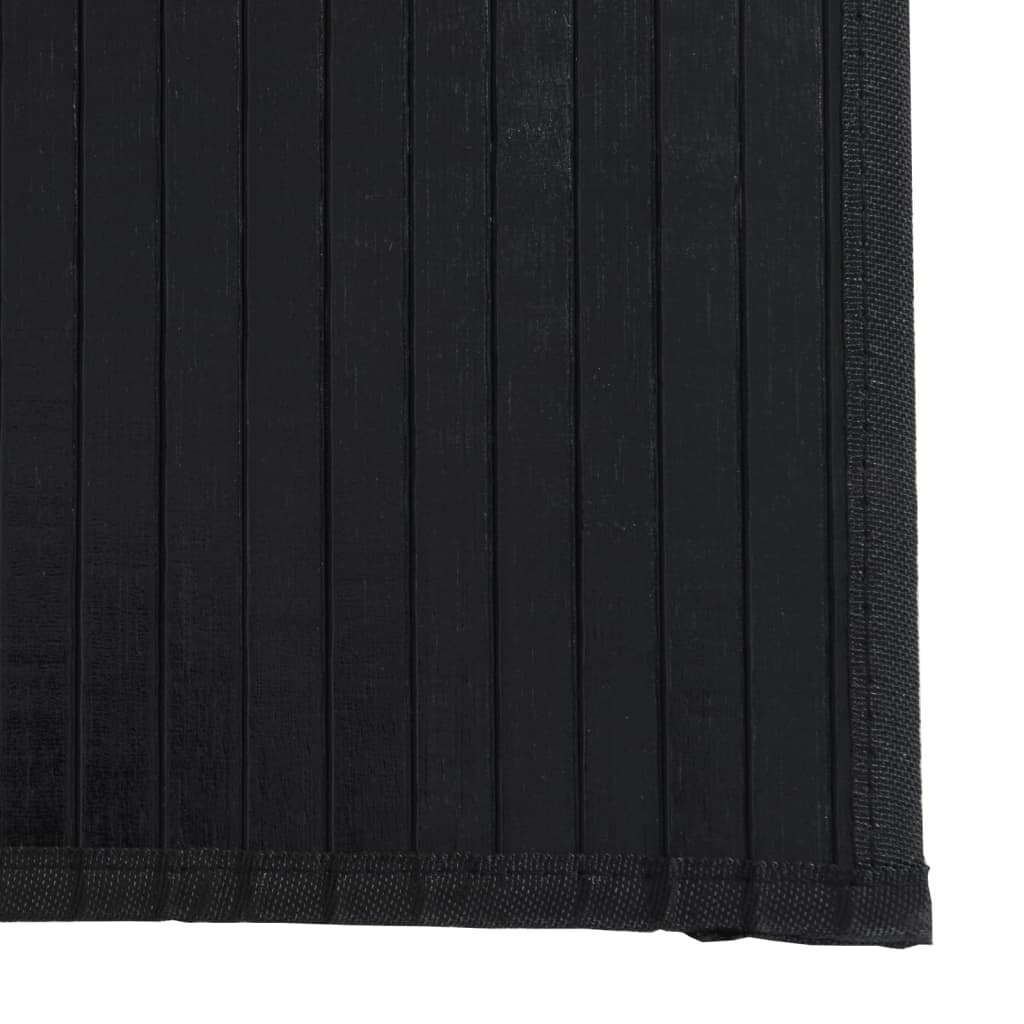 Pravokutni tepih crni 60x300 cm bambus