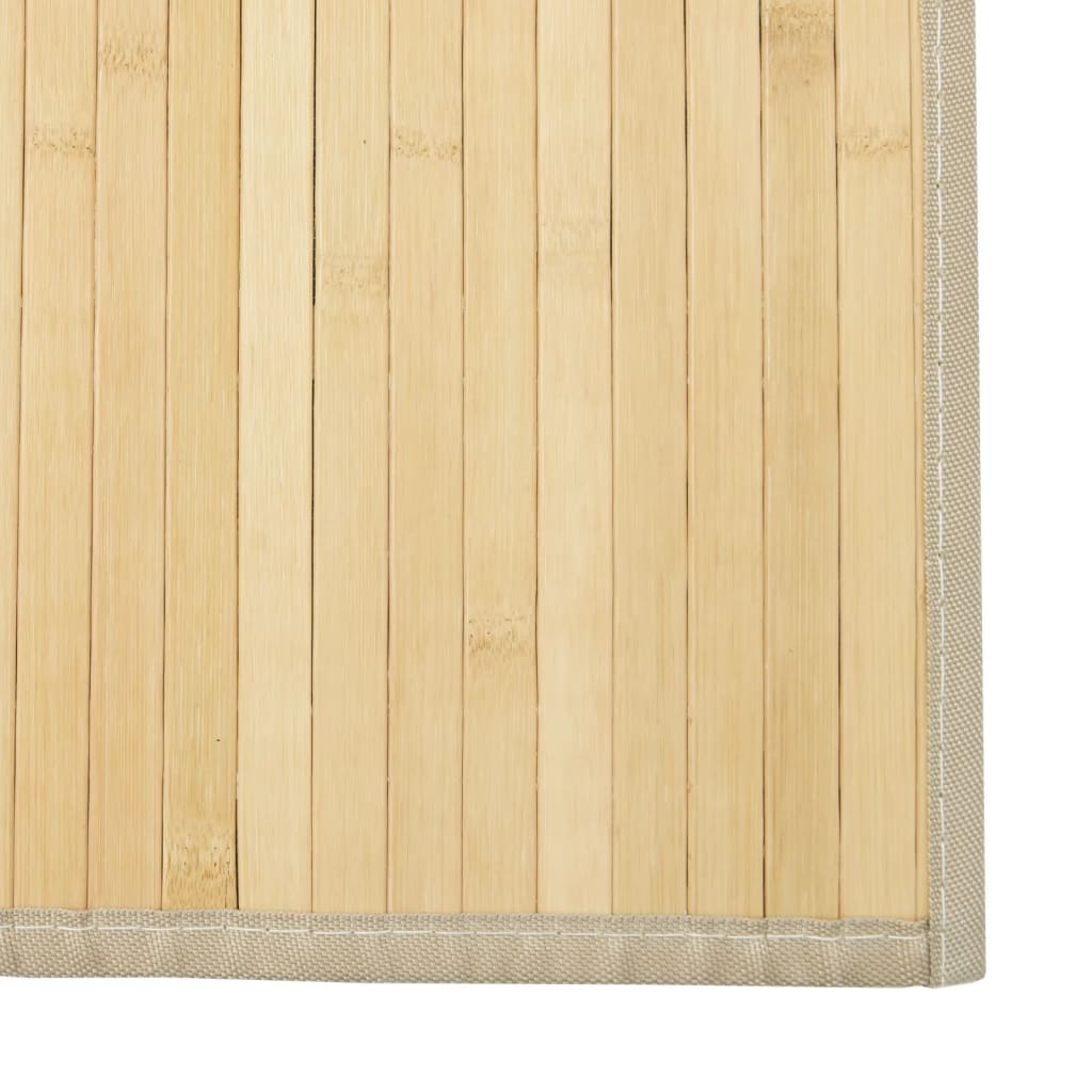 Tepih pravokutni svijetli prirodni 100 x 300 cm od bambusa