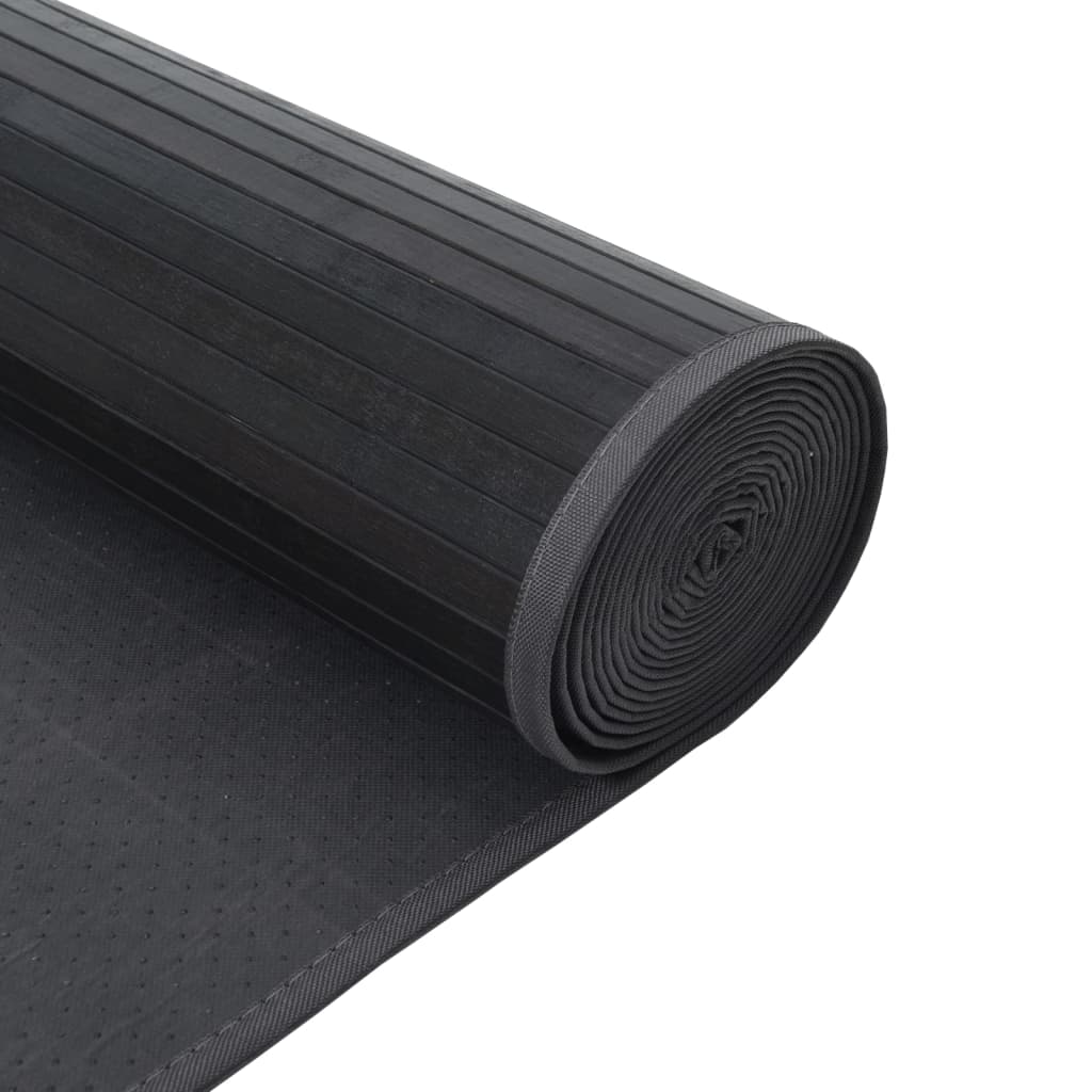 Tepih pravokutni sivi 100 x 500 cm od bambusa