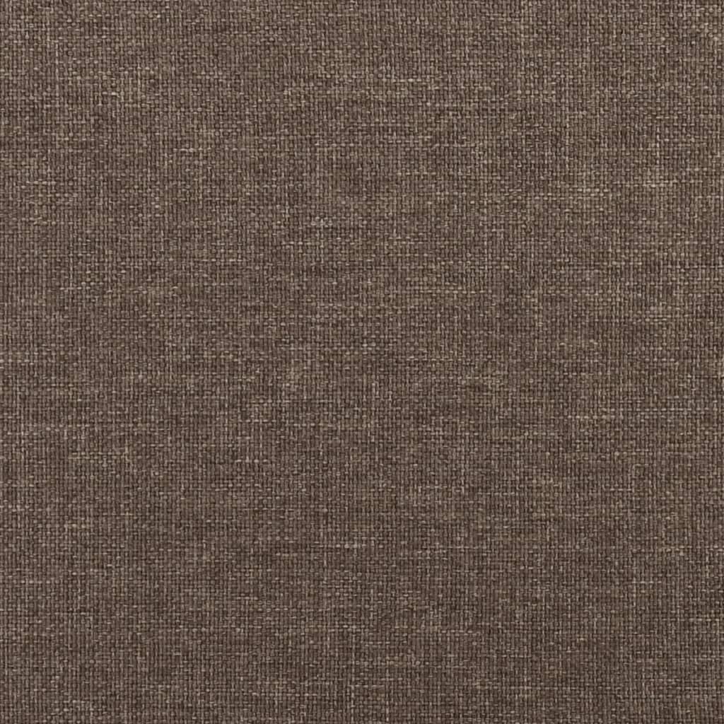 Dvosjed na razvlačenje s dva jastuka smeđe-sivi od tkanine