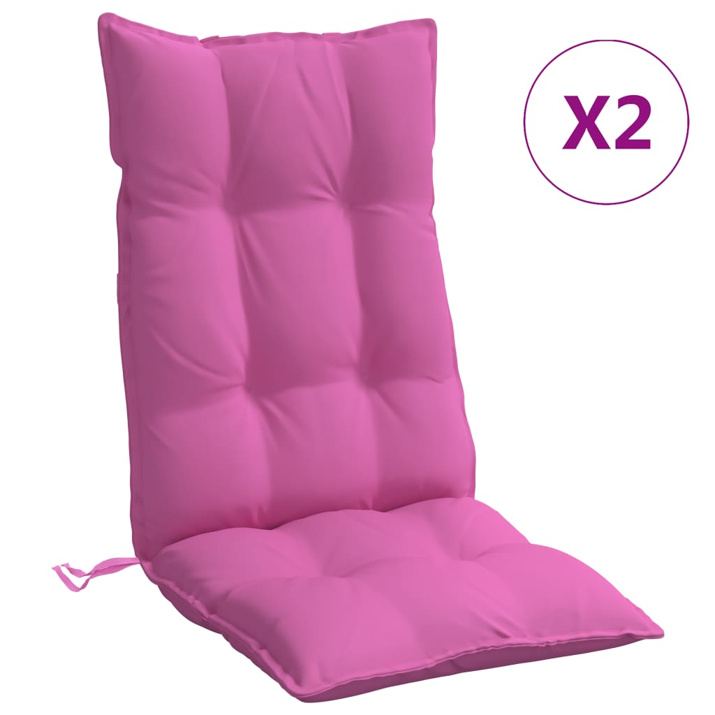 Jastuci za stolicu s visokim naslonom 2 kom ružičasti tkanina