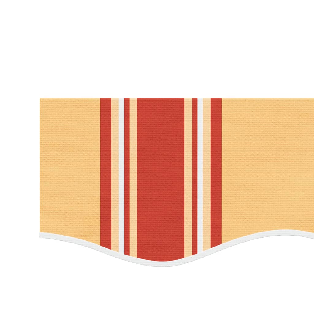 Zamjenska tkanina za rub tende žuto-narančasta prugasta 3 m