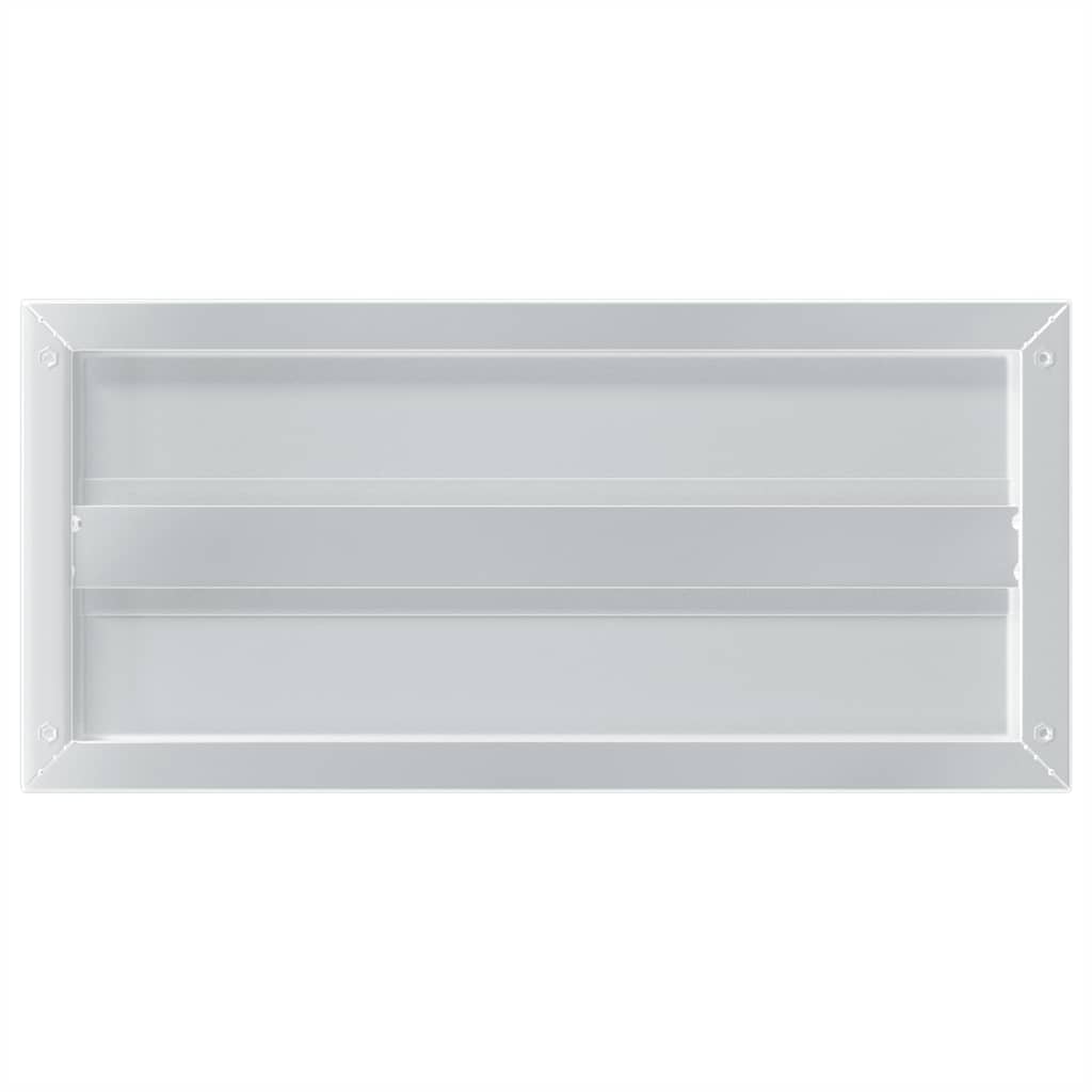 Zidne police 2 kom 50x23,5 cm srebrne nehrđajući čelik
