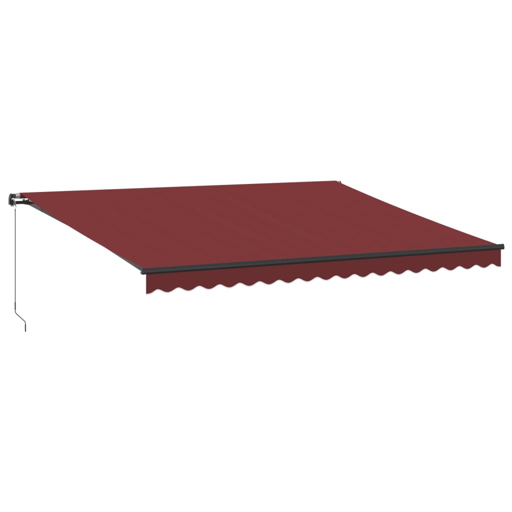 Tenda na ručno uvlačenje bordo 450 x 350 cm