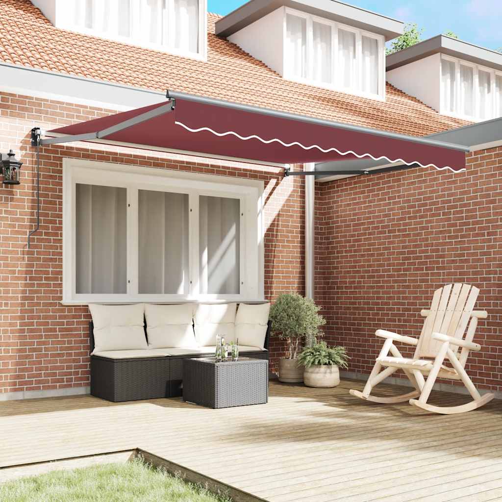 Tenda na ručno uvlačenje bordo 300 x 250 cm