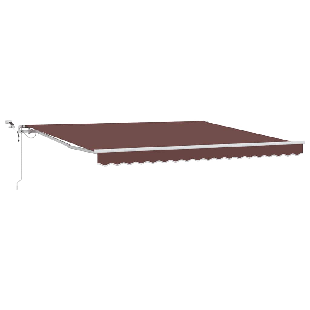 Tenda na automatsko uvlačenje s LED smeđa 400 x 300 cm