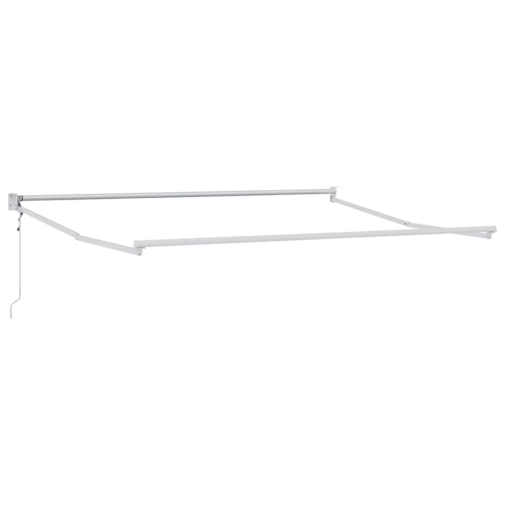 Uvlačiva tenda antracit i bijela 3x2,5 m tkanina i aluminij