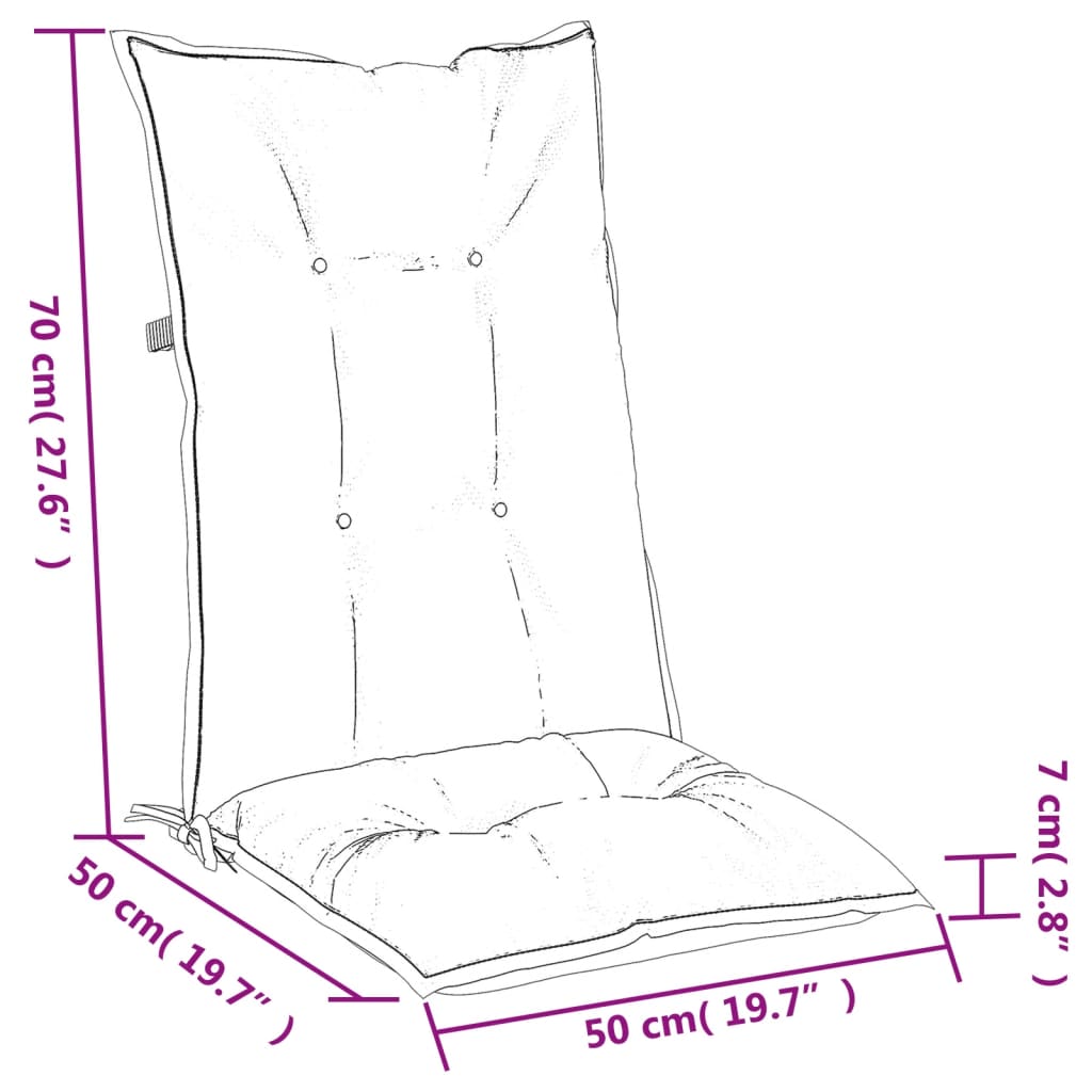 Jastuci za stolice 2 kom svjetlosivi 120x50x7 cm od tkanine