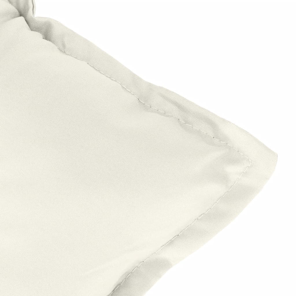 Jastuci za stolice 4 kom prošarano krem 100x50x7 cm tkanina