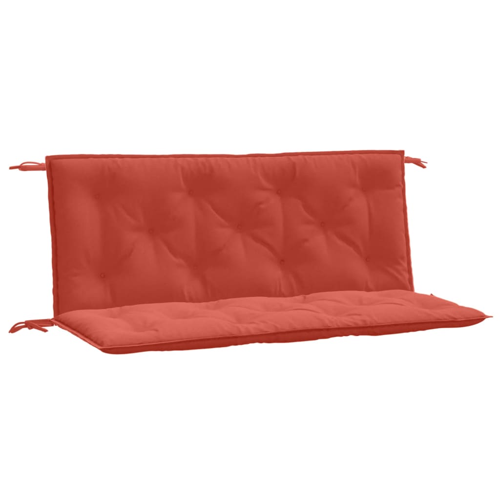 Jastuci za vrtnu klupu 2 kom Crvena vina 120x50x7 cm tkanina