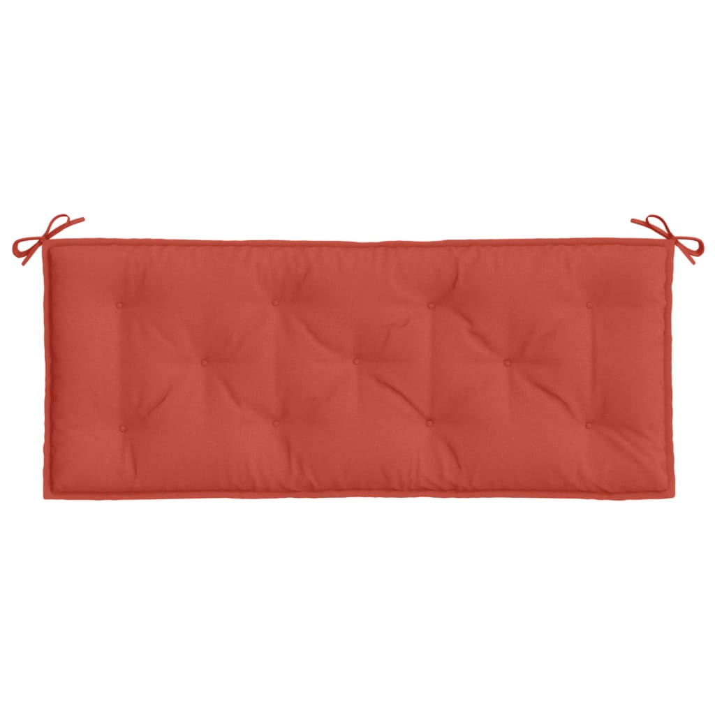 Jastuci za vrtnu klupu 2 kom Crvena vina 120x50x7 cm tkanina