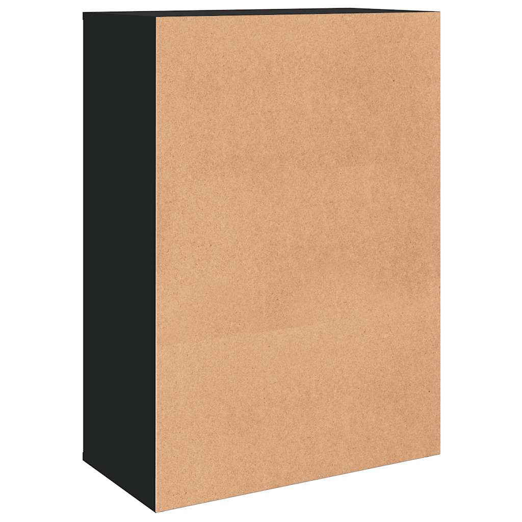 Komoda crna 60x31x84 cm od konstruiranog drva