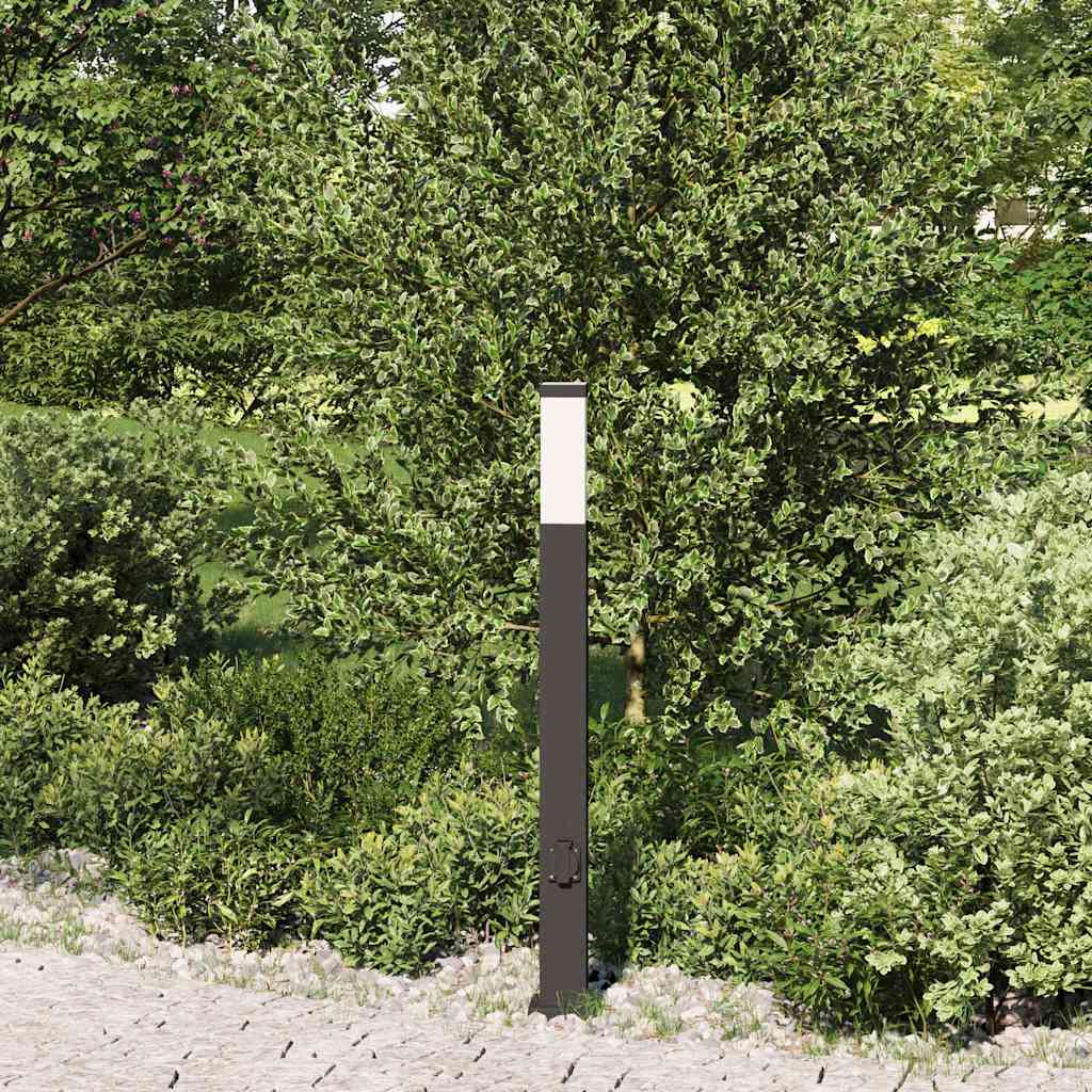 Stupić s utičnicom 80 cm Crna IP44