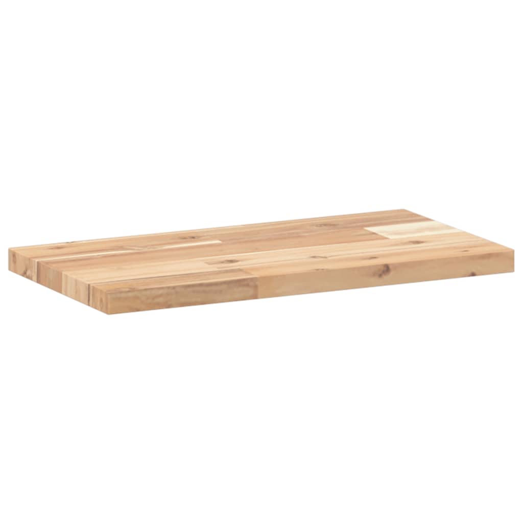 Plutajuće police 2 kom 60x20x2 cm Neobrađeno puno drvo akacije