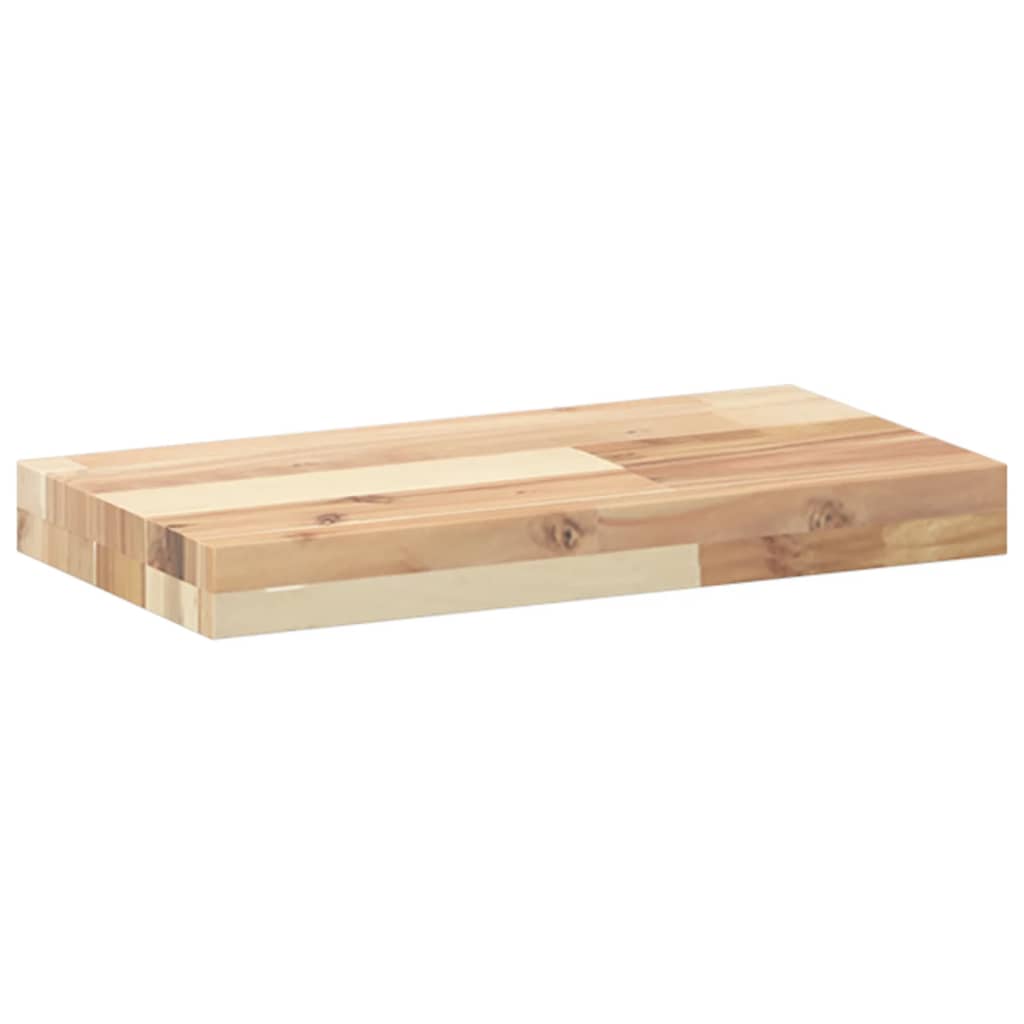 Plutajuća polica 60x20x4 cm Neobrađeno puno drvo akacije