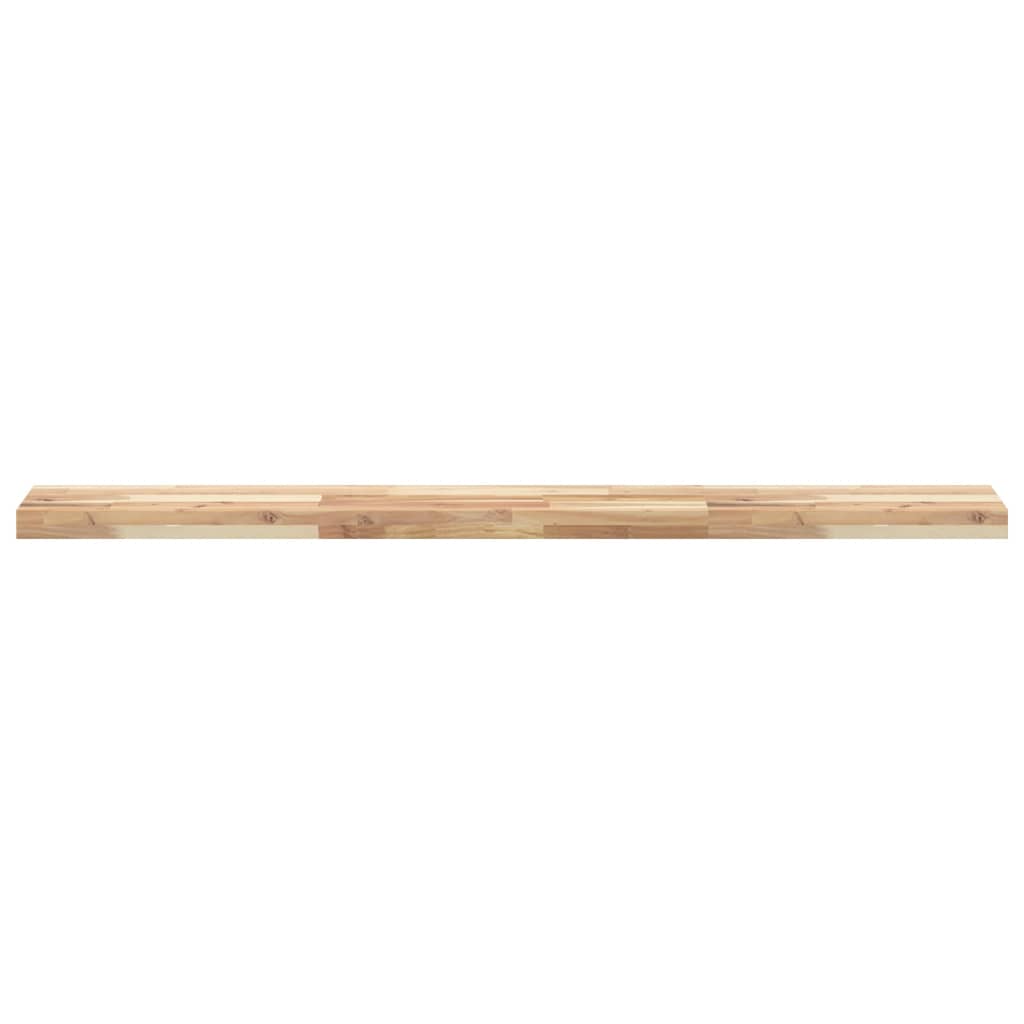 Plutajuće police 4 kom 120x20x4 cm Neobrađeno puno drvo akacije