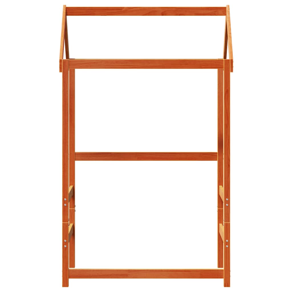 Krov za dječji krevet voštano smeđi 108x70x176,5 cm borovina