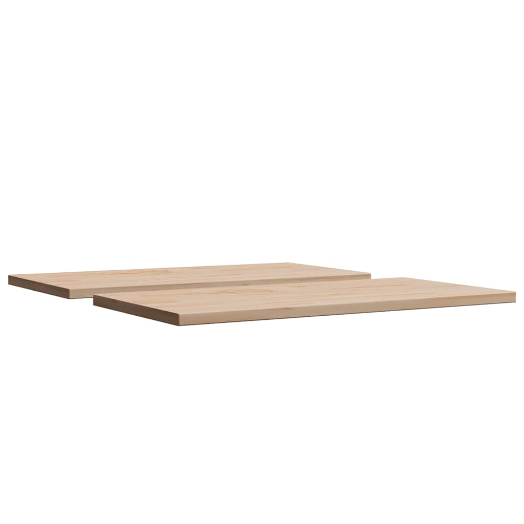 Stolne ploče 2 kom 70x35x1,7 cm od masivne borovine pravokutne