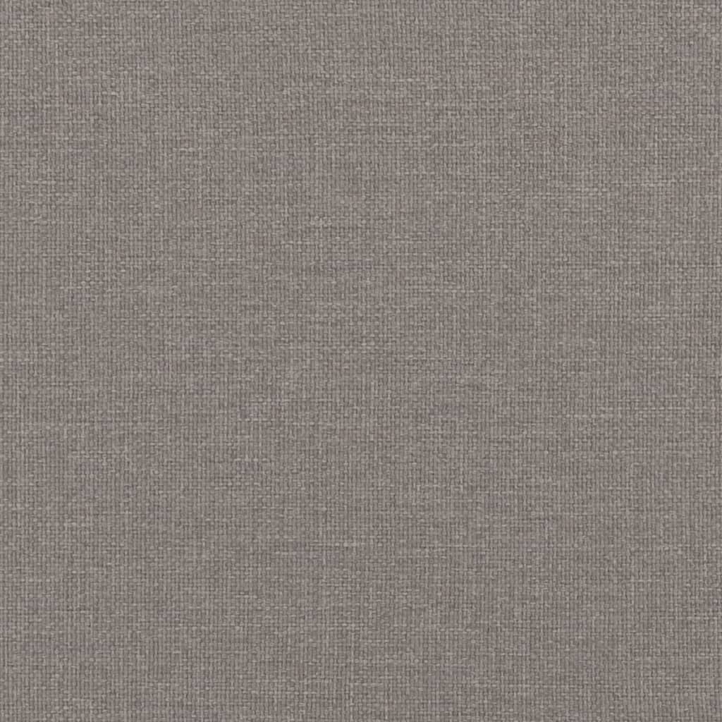 Krevet s oprugama i madracem smeđesivi 120 x 200 cm od tkanine