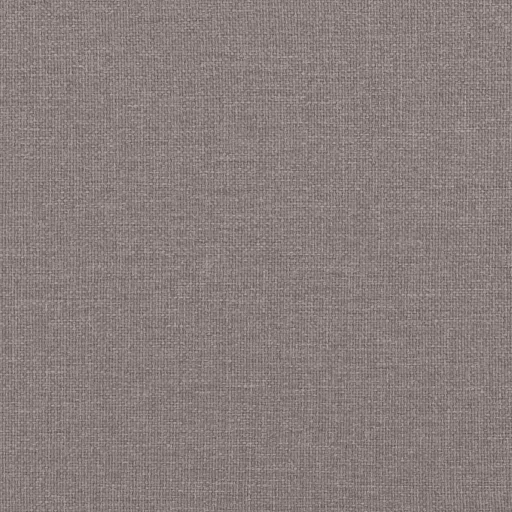 Krevet s oprugama i madracem smeđesivi 120 x 200 cm od tkanine