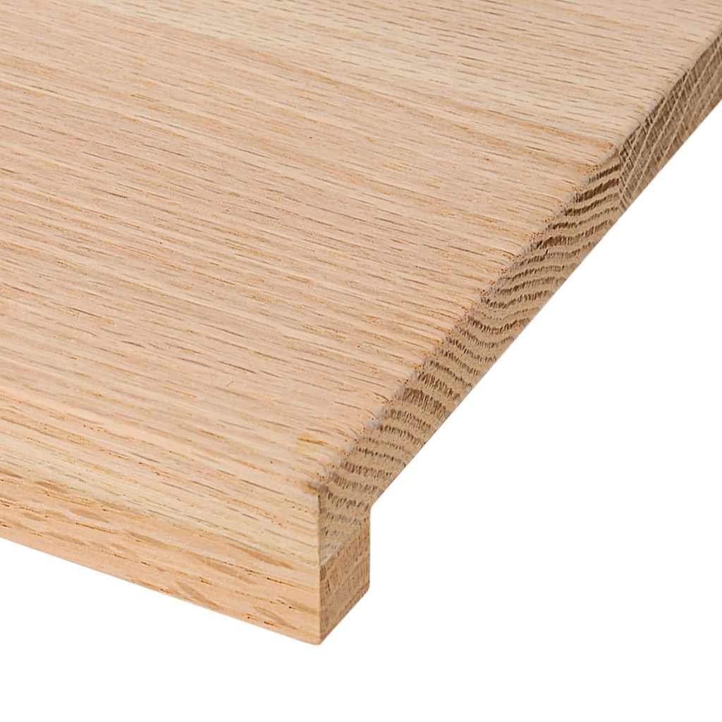 Prozorske klupčice 2 kom. Neobrađene 70x15x2 cm Masivno drvo hrast