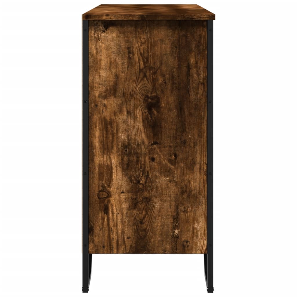 Komoda boja dimljenog hrasta 101x35,5x74,5 cm konstruirano drvo