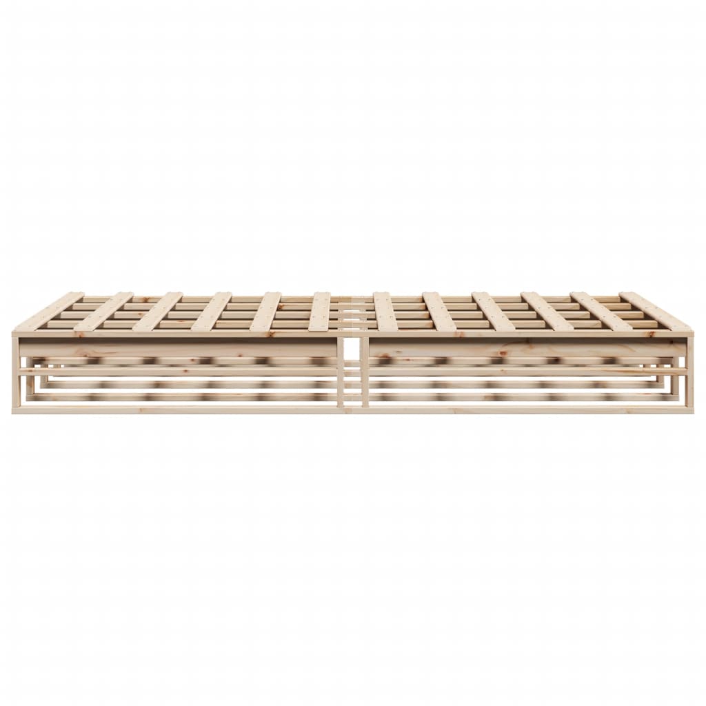 Okvir kreveta bez madraca 160 x 200 cm od masivne borovine