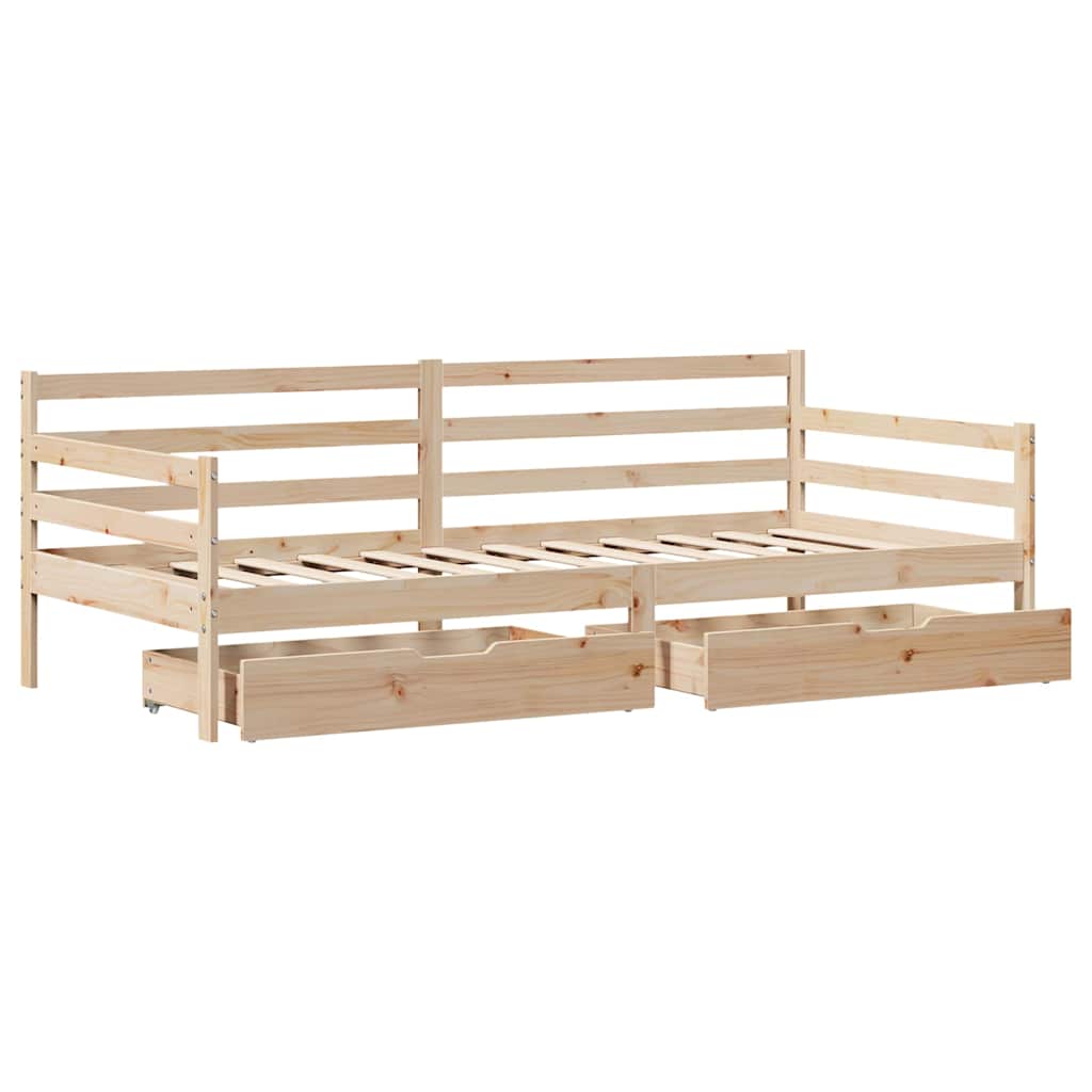 Dnevni krevet s ladicama bez madraca 90x190 cm Masivno drvo