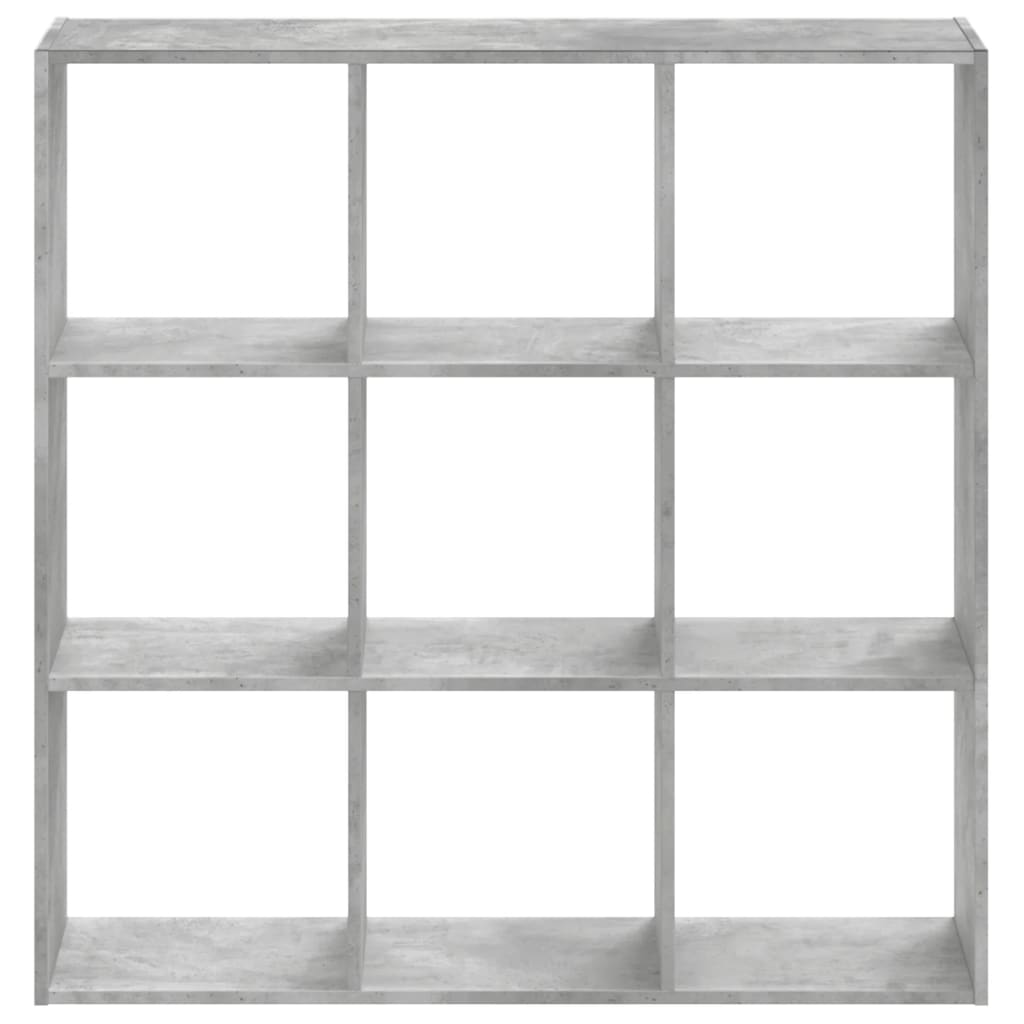 Regal za knjige boja betona 102x32x102 cm konstruirano drvo