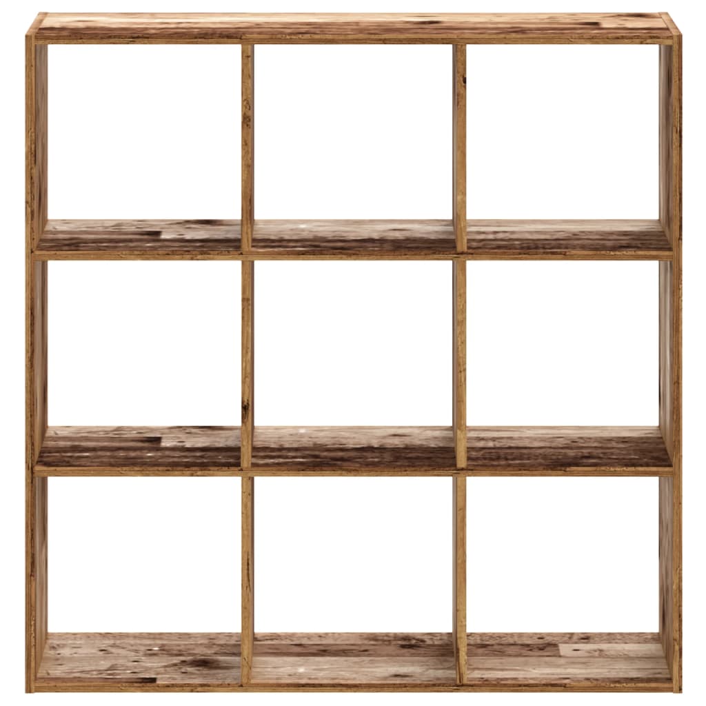 Regal za knjige boja staro drvo 102x32x102 cm konstruirano drvo